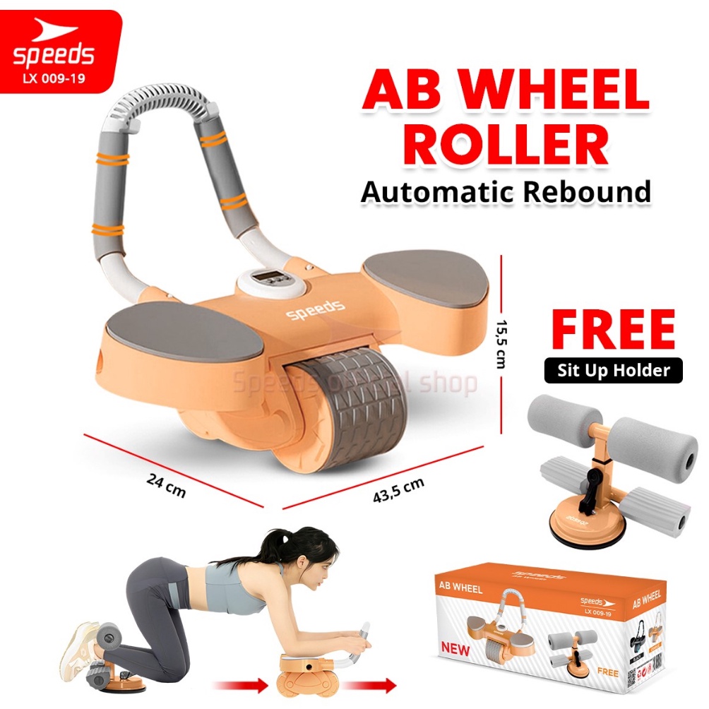 Jual 1.1 BRANDS FESTIVAL SPEEDS Ab Wheel 2in1 Ab Roller Wheels Plank ...