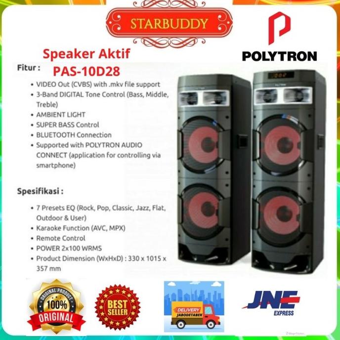 Jual Speaker Audio Polytron Pas 10d28 Pas10d28 Bluetooth Shopee Indonesia