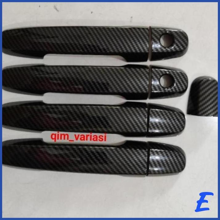 Jual COVER DOOR HANDLE HANDEL INNOVA VIOS FORTUNER CARBON MODEL TEMPEL