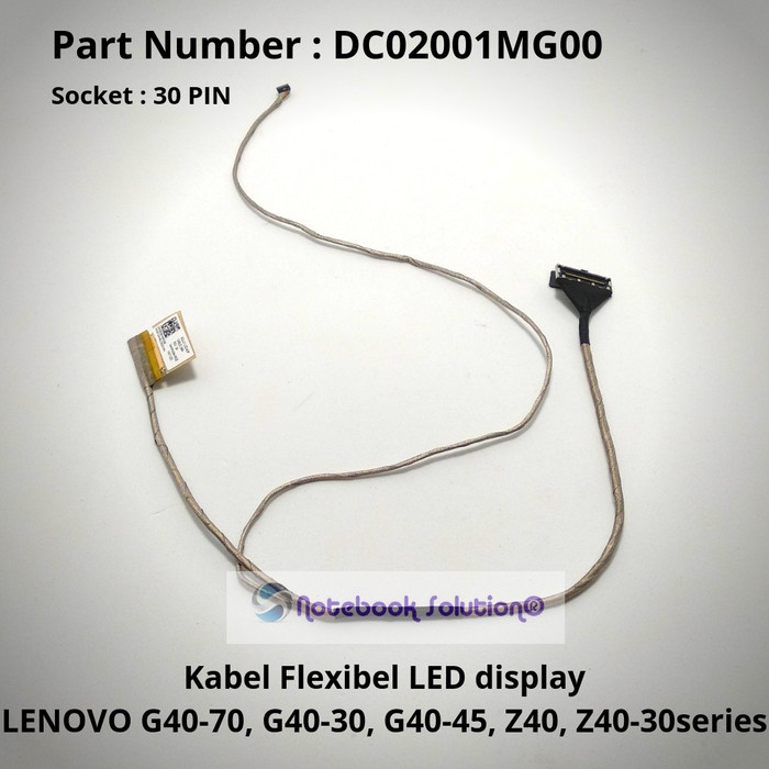 30PIN LCD EDP Screen Cable For Lenovo IdeaPad G50-80 G50-75 Z50-45 Z50-70