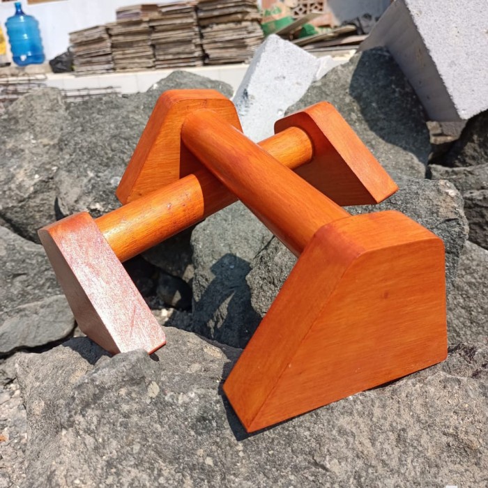 Jual wooden parallettes stand push up bar Shopee Indonesia