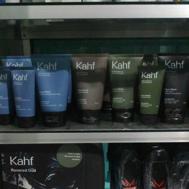 Jual Kahf Face Wash Sabun Cuci Muka Men Scrub 100 ml Cowok Laki Pria