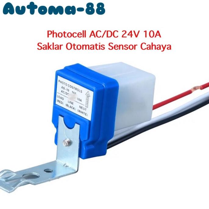 Jual Saklar Otomatis Sensor Cahaya Ac Dc V Photocell Penerangan Jalan