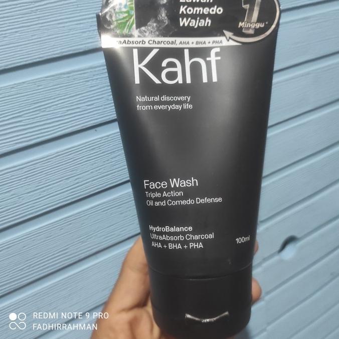 Jual *****] kahf triple action oil & comedo defence face wash 100ml