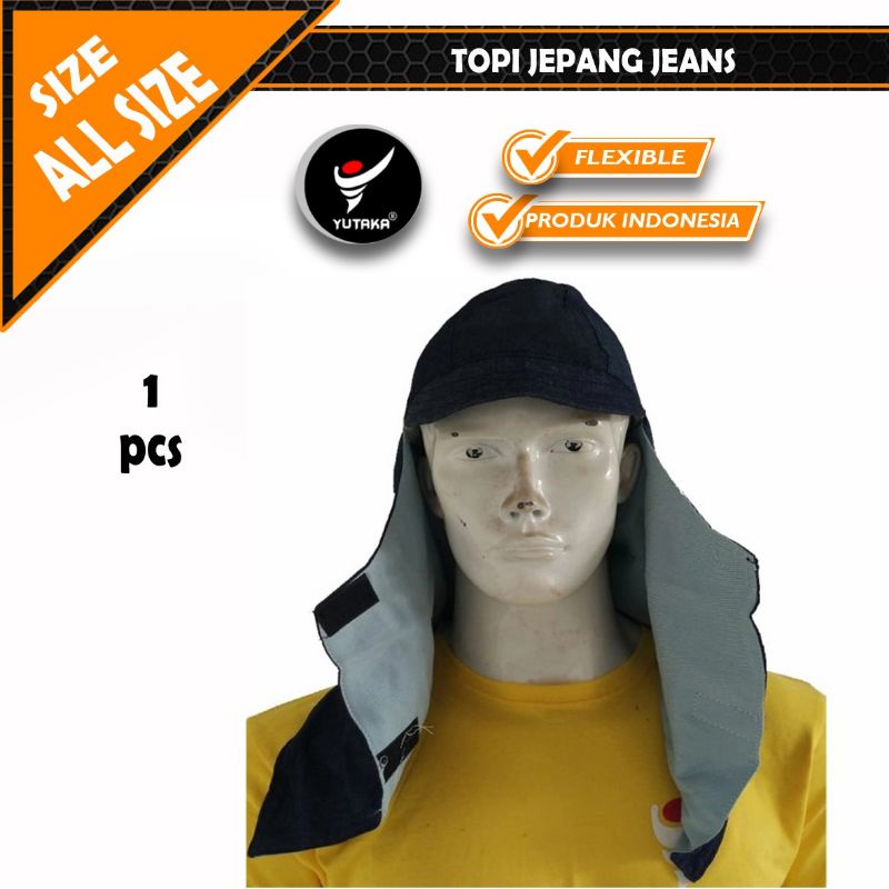 Jual Topi Kerpus Las - Topi Welder - Topi Las - Topi Jepang bahan jeans ...