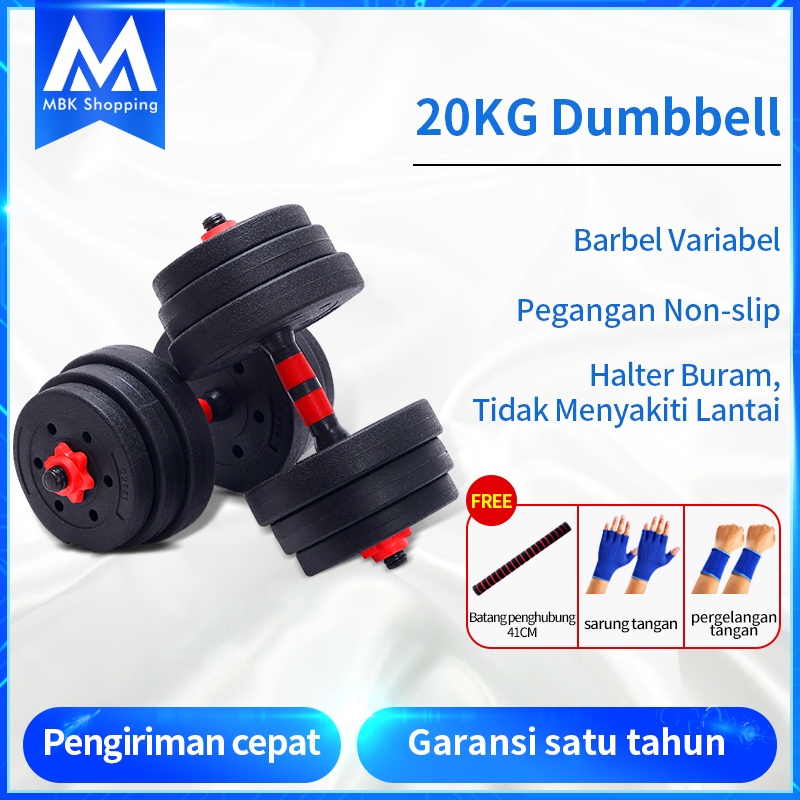 Jual Mbk Dumbbell Set Kg Pvc Alat Olahraga Beban Angkat Besi