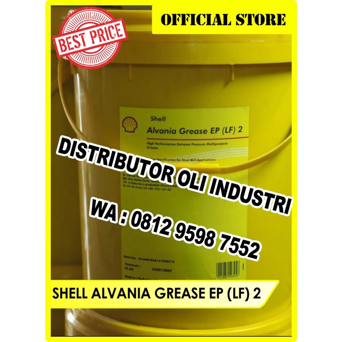 Jual Tersedia! Shell Alvania Grease Ep 2 ( Ready Stock 18 Kg