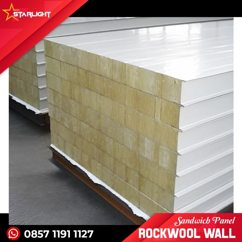 Jual Sandwich Panel Rockwool Dinding Tebal 50 Mm Dan 100 Mm | Shopee ...