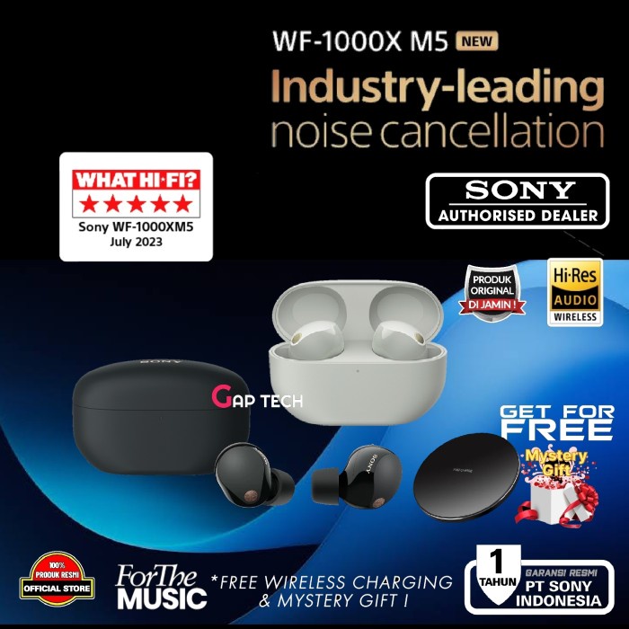 Jual Sony WF 1000XM5 / WF1000XM5 True Wireless Noise Cancelling Earbuds ...