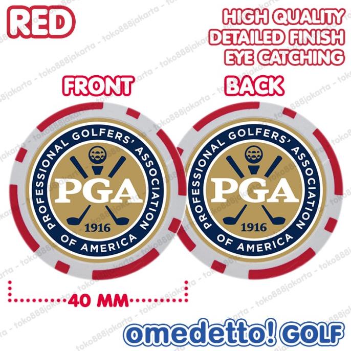 Jual Best Golf Ball Marker Pga Chip 40 Mm Shopee Indonesia