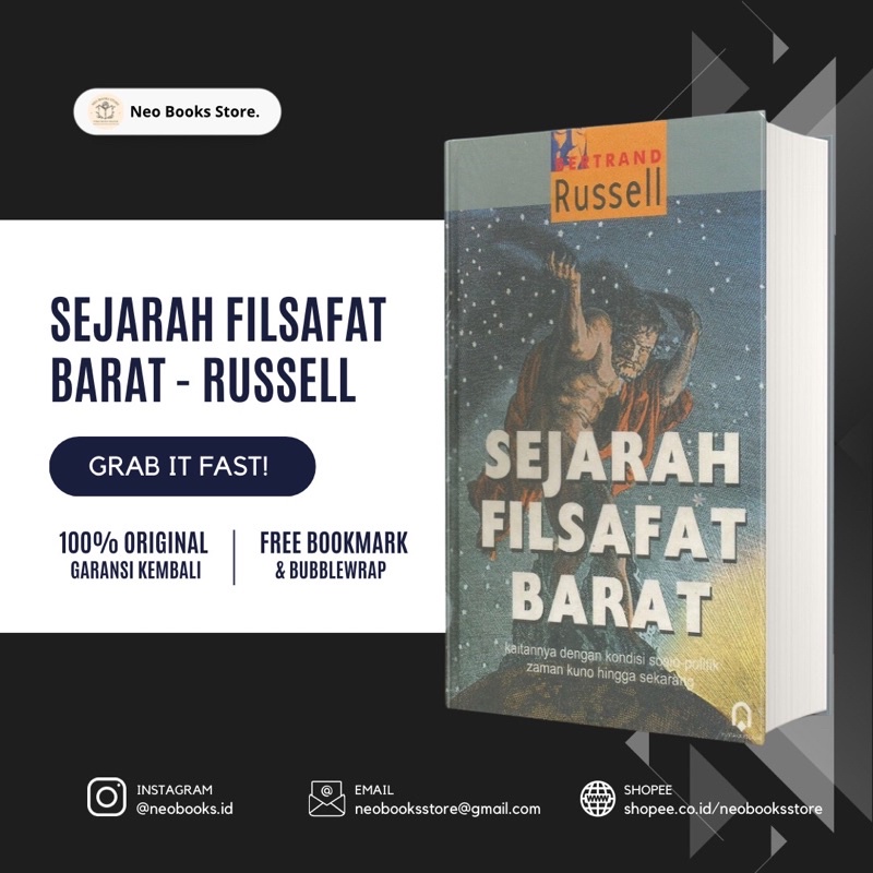 Jual Buku Original Sejarah Filsafat Barat Pustaka Pelajar Shopee