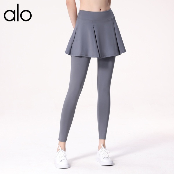 New Arrival Alo Yoga Fake Two Pieces Exercise Skort Female Yoga Fitness Training Running Pilates High Waist Yoga Pants