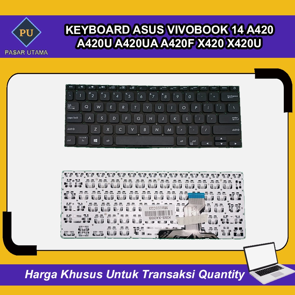 Clavier AZERTY Français Original Pour Asus VivoBook 14 X420F X420FA X420U X420UA - Neuf