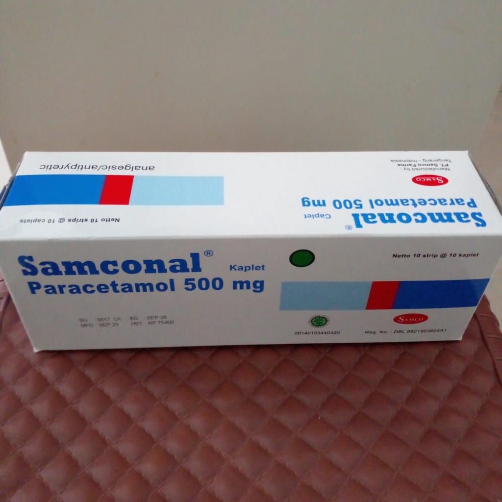Jual Samconal 500 Mg (1 Box =10 Strip = 100 pcs) | Shopee Indonesia