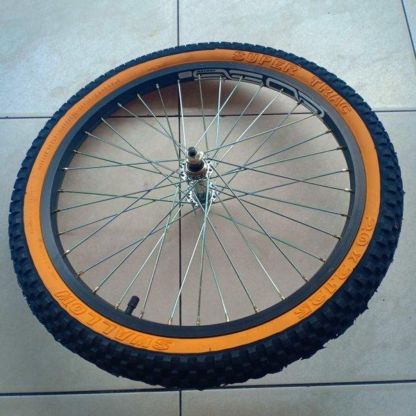 Jual Paket 2 Roda Sepeda 20 BMX depan belakang Terpedo ban luar dalam ...