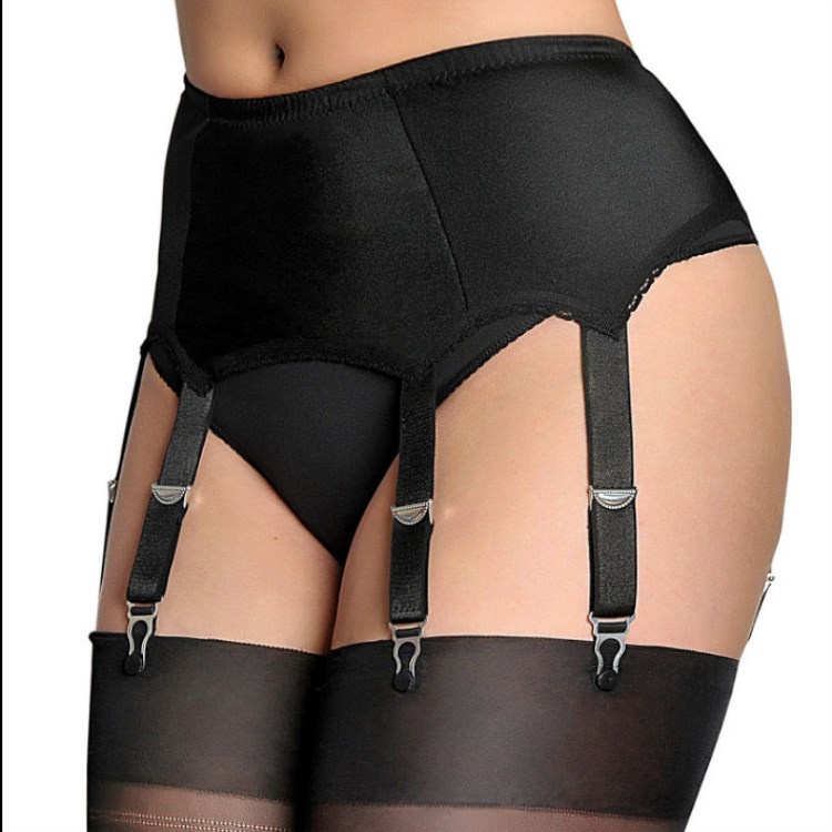 aliexpress garter belt Ohyeah Plus Size High Waist Lace Garter Belt & Thong Set