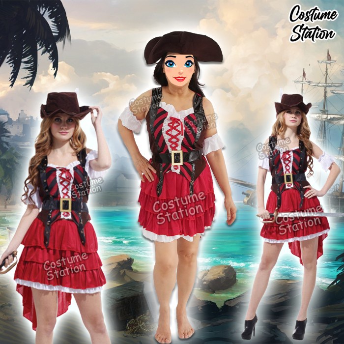 Jual Kostum Bajak Laut / Costume Pirate Halloween Female Wanita Dewasa ...