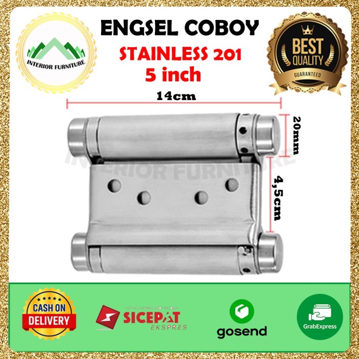 Jual Engsel Koboi Koboy Bolak Balik Pintu Dua Arah Perveer Inch