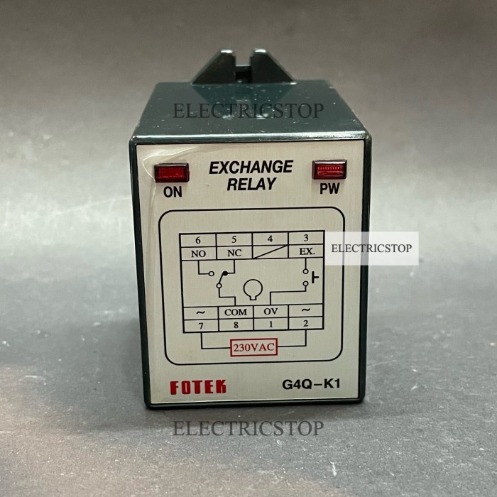 Jual FOTEK G4Q-K1 200V EXCHANGE RELAY ORIGINAL TAIWAN G4QK1 G4Q K1 ...