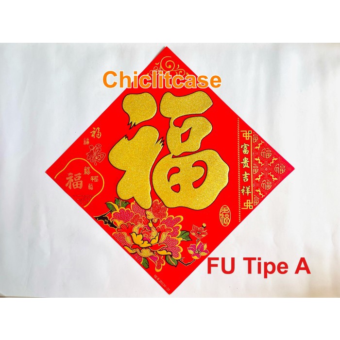 Jual Tempelan Kain Bludru Imlek Tempelan Stiker Kain FU CUN CHUN FUK Shopee Indonesia