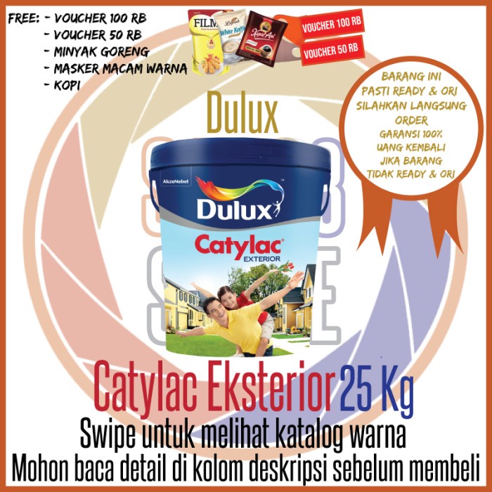 Jual Promo Dulux Catylac Exterior Kg Putih Warna Cat Khusus