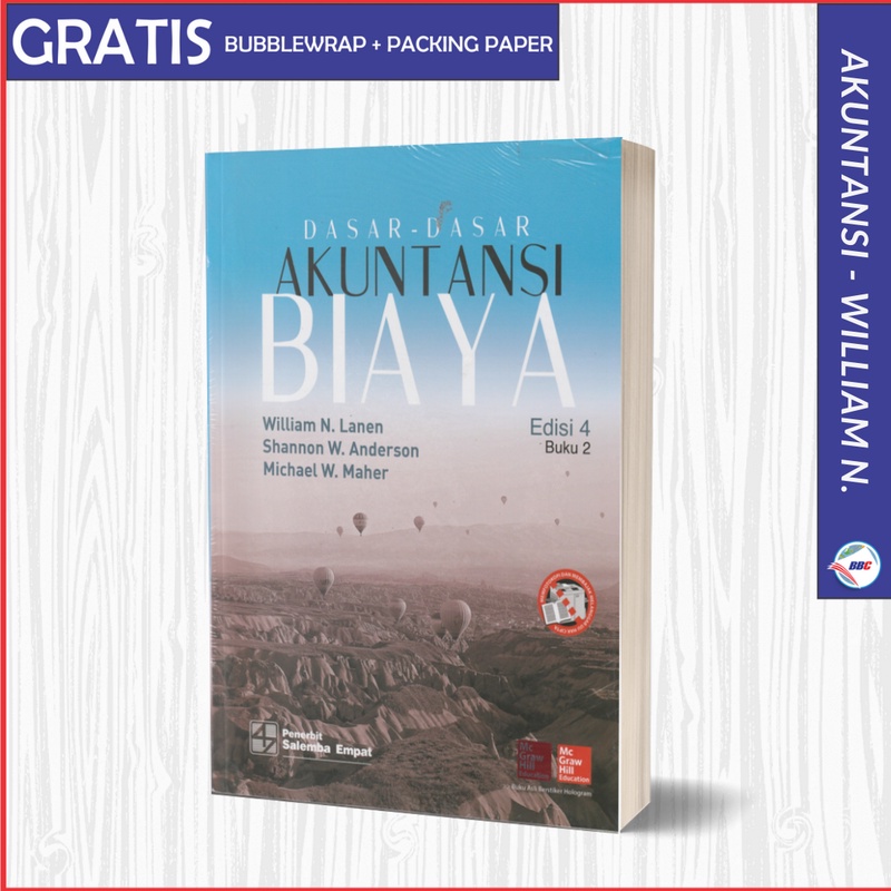 Jual BUKU DASAR DASAR AKUNTANSI BIAYA BUKU 2 EDISI 4 - WILLIAM N ...