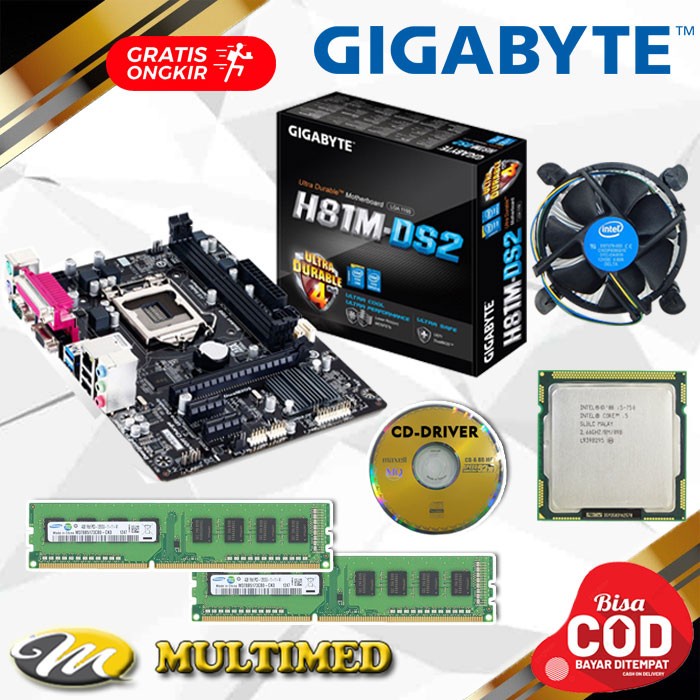 Jual Paket Mainboard Lga H Ddr Core I Fan Ram Garansi