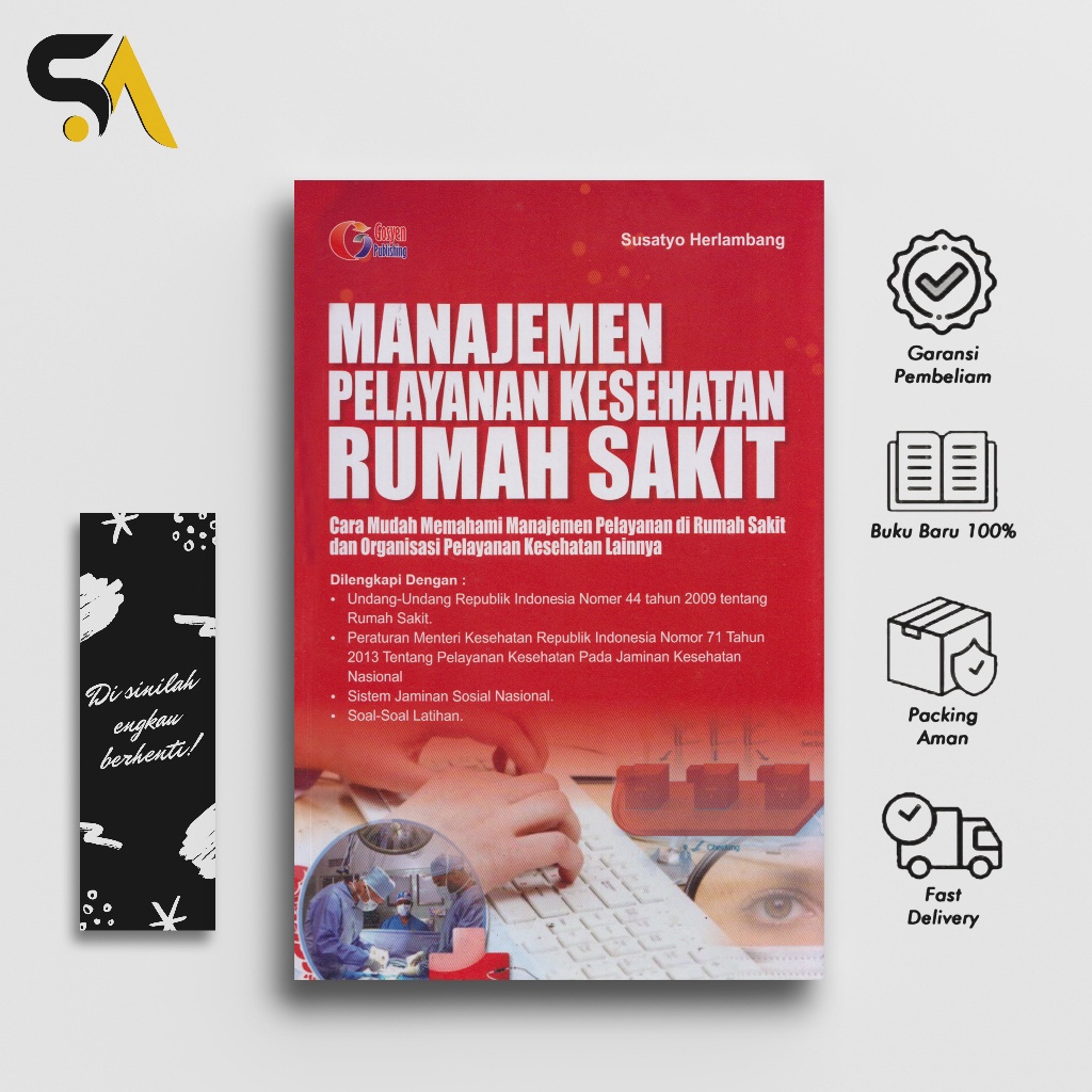 Jual Manajemen Pelayanan Kesehatan Rumah Sakit By Susatyo Herlambang ...