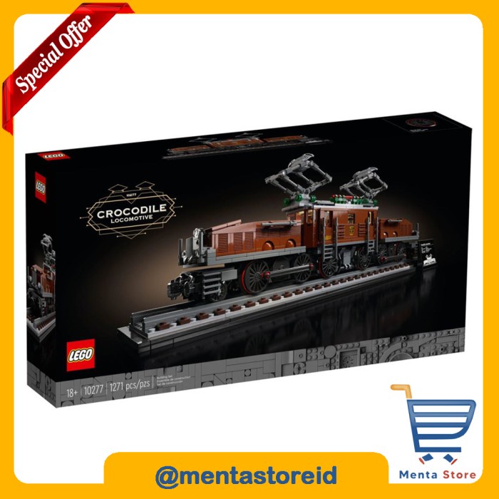 Jual LEGO Exclusive Creator 10277 Crocodile Locomotive Railway Real ...
