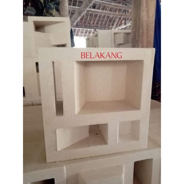 Jual roster beton minimalis modern terbaru model kotak jedol putih ...