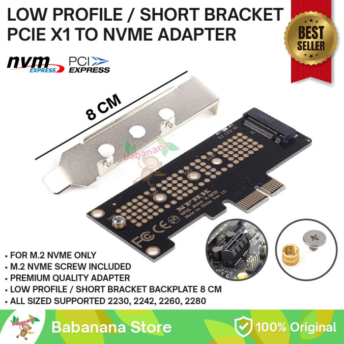 Pcie X1 Nvme Adapter JEYI NVMe SSD To PCI-E X4 Expansion Adaptor