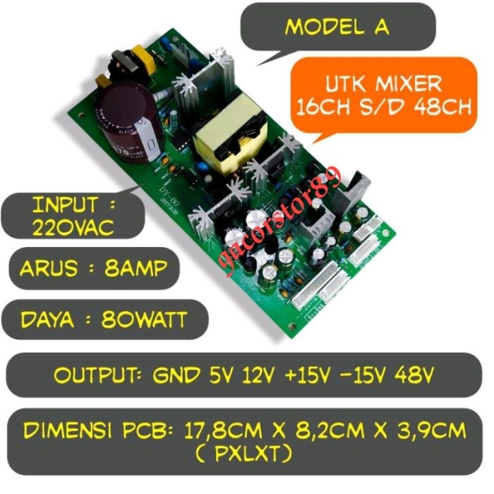 Jual Power Supply Regulator Utk Mixer Universal 16 Lebih /Keatas