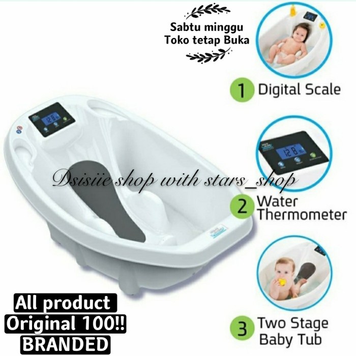 Jual Aqua Scale 3 In 1 Baby Bath Original / Bak Mandi Bayi Digital ...