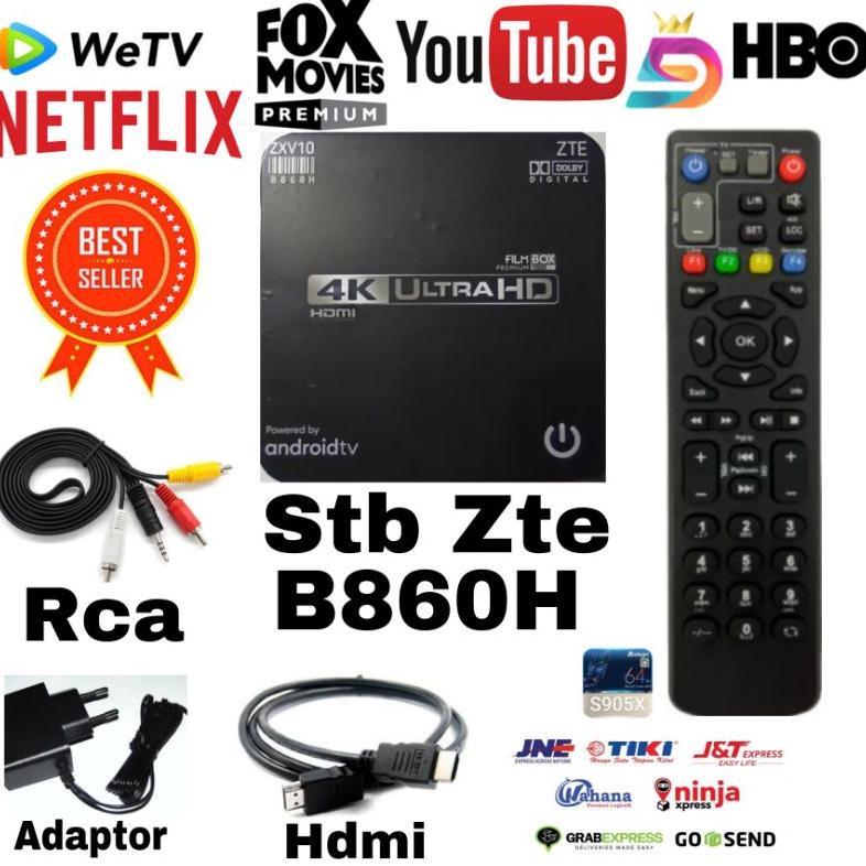 Jual Baru Set Top Box / Stb Android Tv Box Zte 4K Root & Unlock Full Aplikasi (Tinggal Pakai
