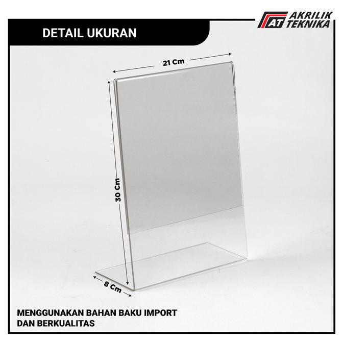 Jual Mit Tempat Brosur Tent Holder Tent Card Akrilik Display A4