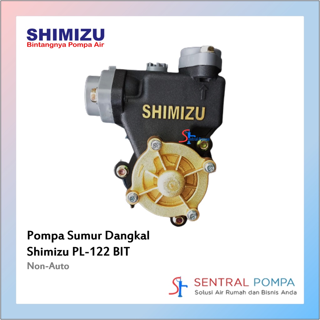 Jual Shimizu PL 122 BIT Pompa Sumur Dangkal PL122 Body Plastik 125 watt ...