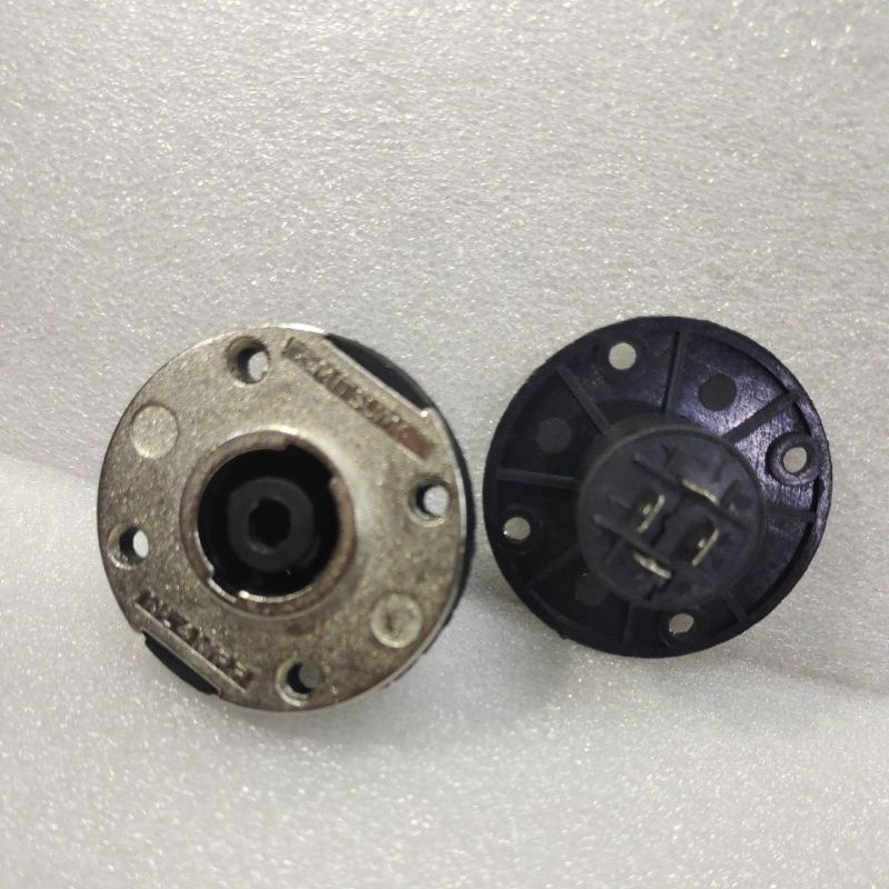 Jual Soket socket spikon speakon spicon famale perempuan bulat besi SH ...