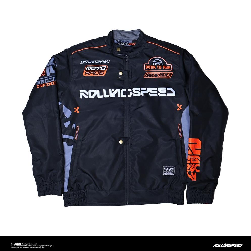 Jual Jaket Pria Kece Abizz Rolling Jacket Vintage Amuck Black Anti Air ...