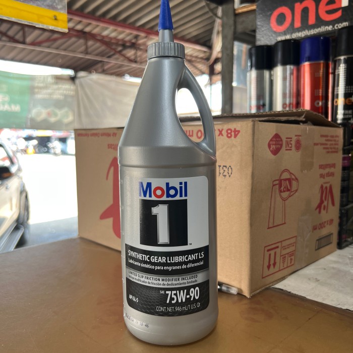 Jual MOBIL 1 SYNTHETIC GEAR LUBRICANT SAE 75W-90 946ML ASLI DAN MURAH ...