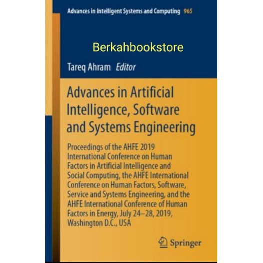 Jual Buku Advances in Artificial Intelligence Software and Systems ...