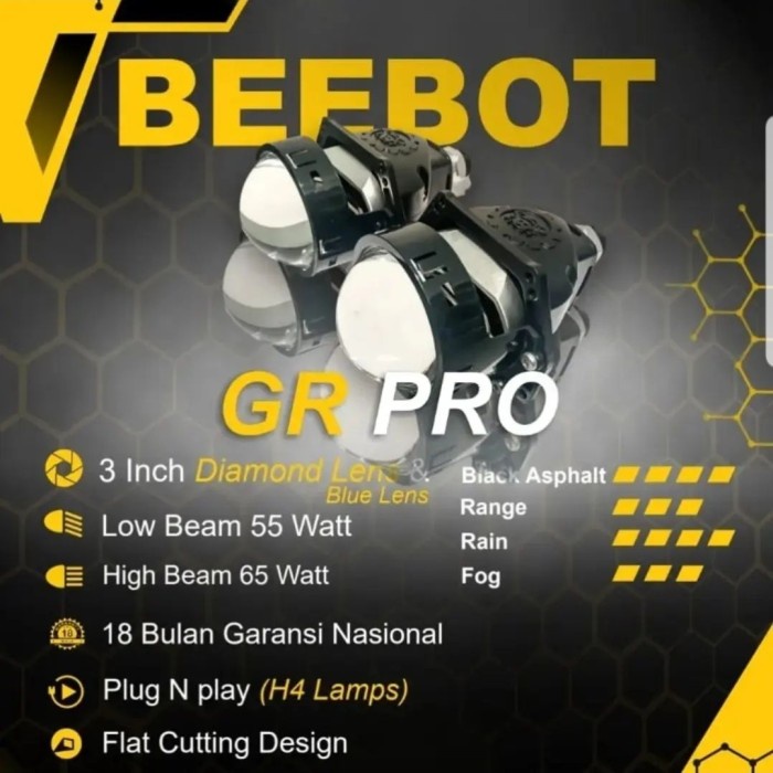 Jual Beebot Gr Pro Projector Biled Laser Garansi Bln Shopee