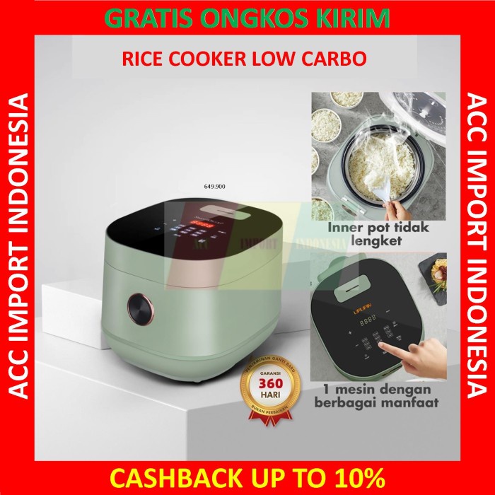 Jual Rice Cooker Low Carbo Sugar Magic Com Nasi Rendah Gula 3L Low Watt