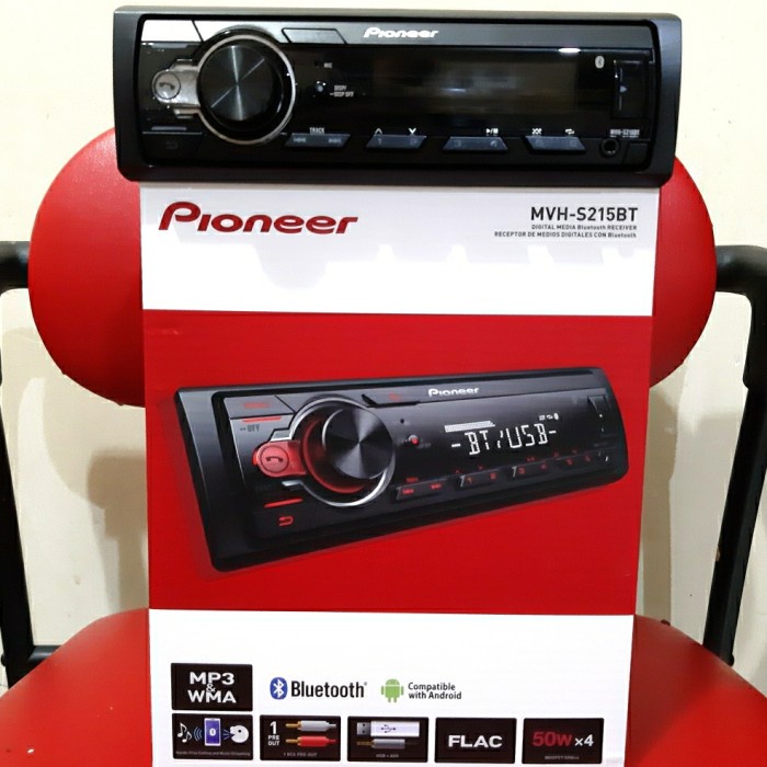 Jual Ori Tape Head Unit Single Din Pioneer Mvh S Bt Bluetooth Usb Aux Terbaru Shopee Indonesia