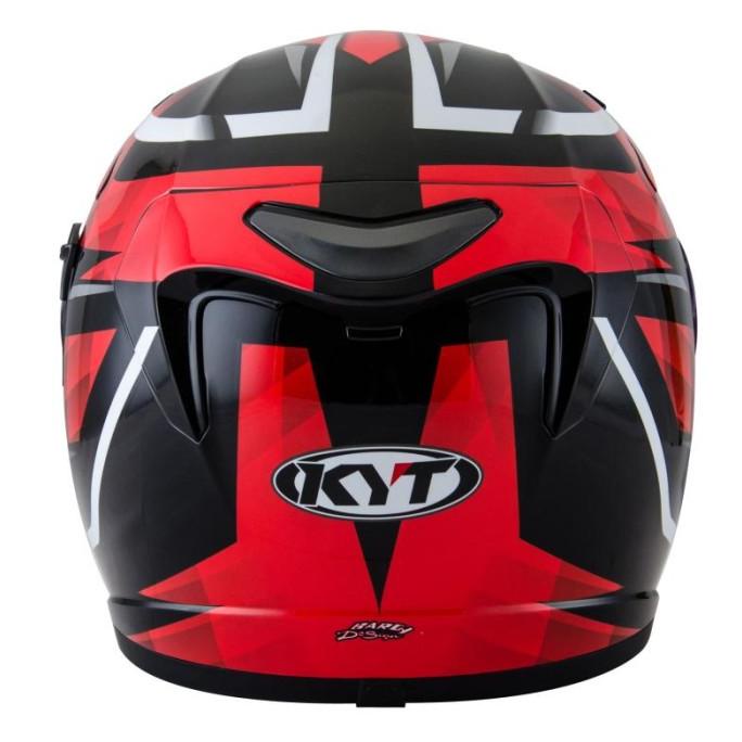 Jual HELM KYT K2 RIDER MOTIF DIAMOND BLA RED HELM FULL FACE DOUPLE ...