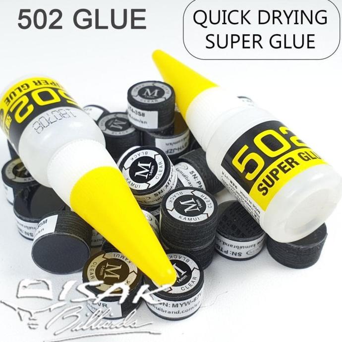 Jual Super Glue 502 Lem Cue Tip Stick Billiard Biliar Pool Repair