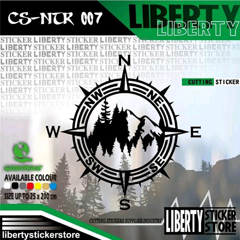 Jual Cutting Sticker Compass Nature | Cutting Stiker Compass Nature ...