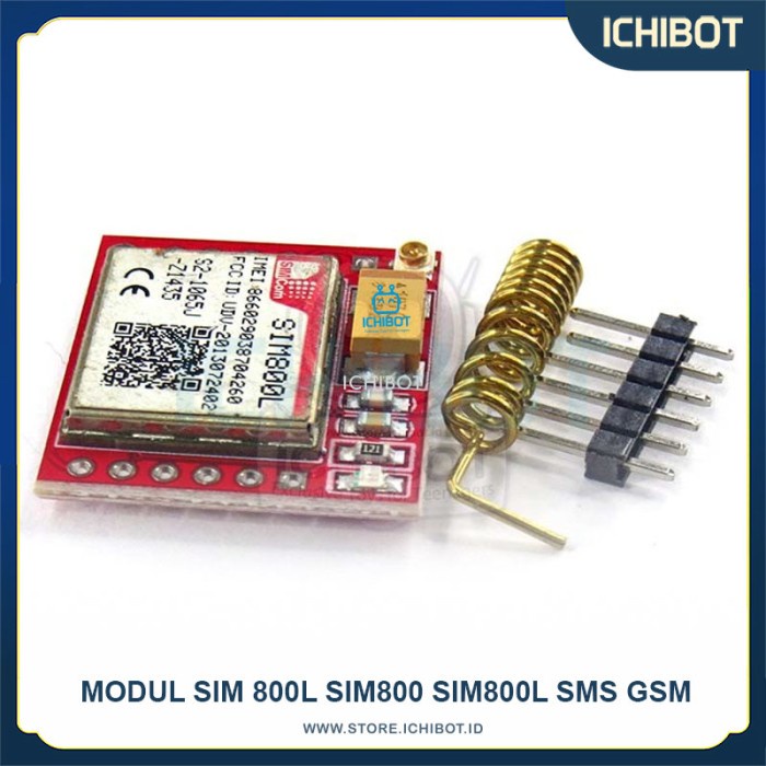 Jual Modul SIM 800L SIM800 SIM800L SMS GSM Merah | Shopee Indonesia