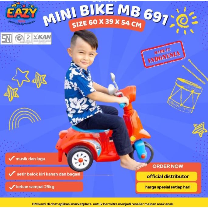 Jual MAINAN SCOOTER DORONG ANAK / MOTOR DORONG MINI BIKE SHP 691 ADA ...