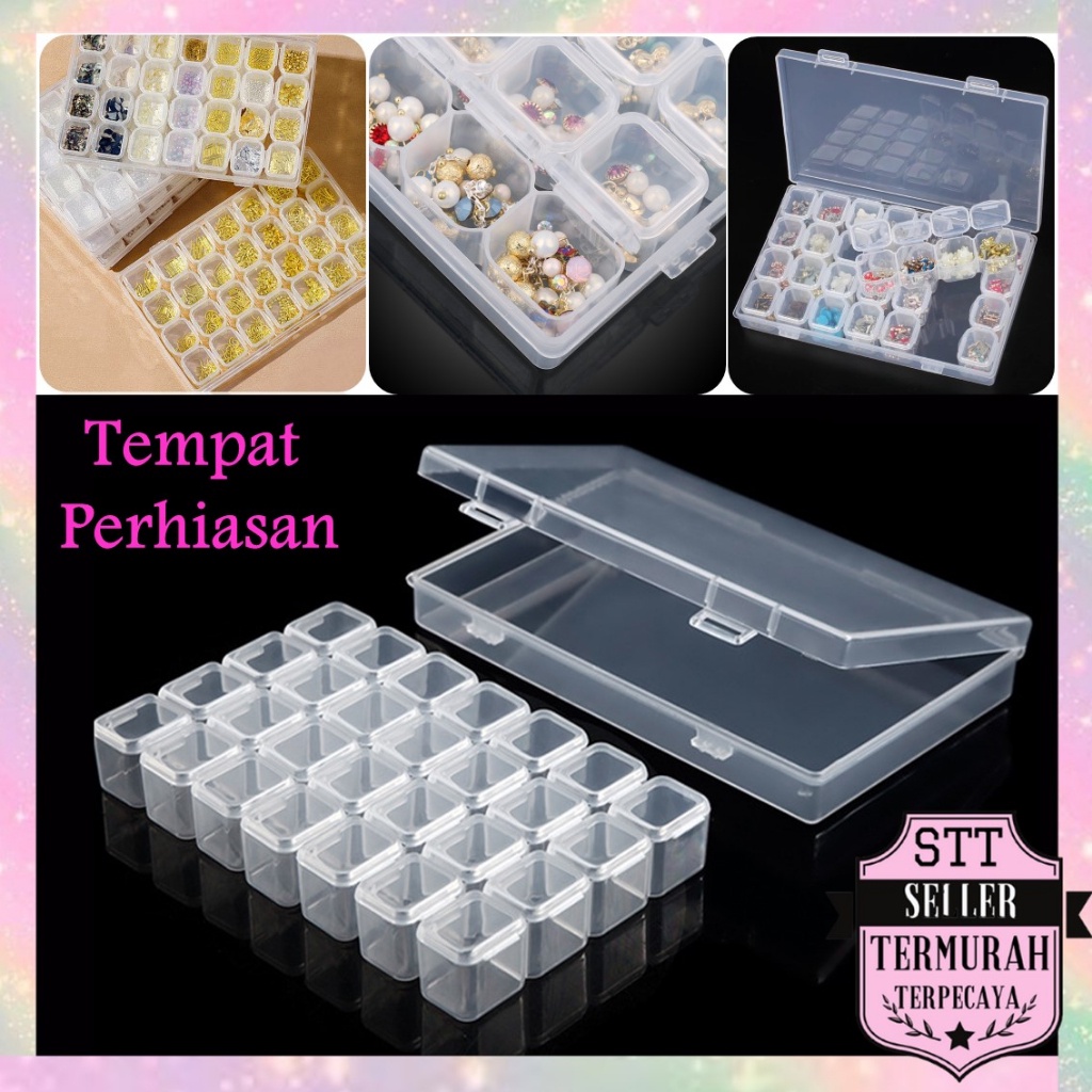 Jual Stt Kotak Tempat Penyimpanan Perhiasan Emas Jewelry Organizer Box Penyimpanan Manik Manik 7931