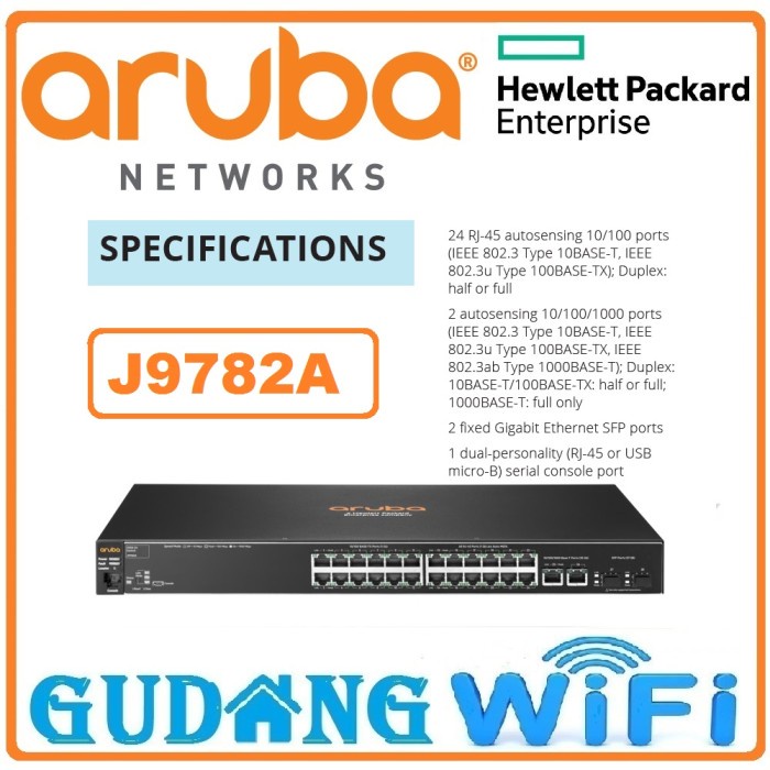 Jual HPE Aruba J9782A 2530 24 Port Switch Managed | Shopee Indonesia